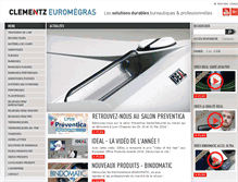 Tablet Screenshot of clementz-euromegras.com